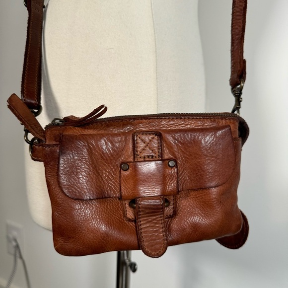 Harbour 2nd Luna Brown Leather Crossbody Bag - Picture 1 of 10